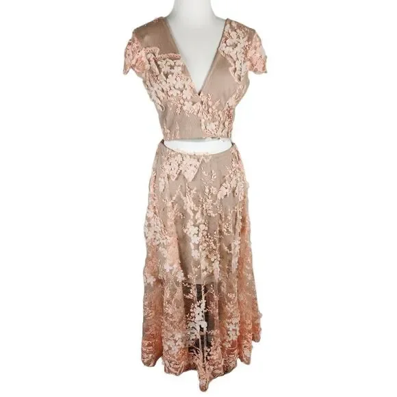 Dress the population Julianna two - piece dress L - Picture 4 of 12